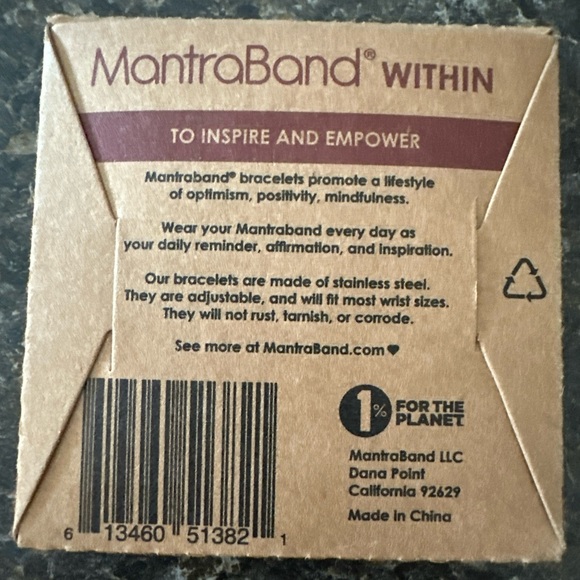 MantraBand Within Rose Gold Tone Bracelet “Enjoy the Journey” - Picture 2 of 3